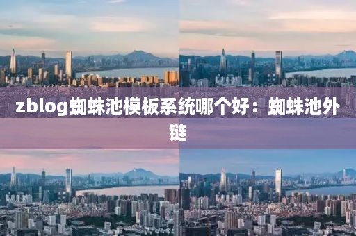 zblog蜘蛛池模板系统哪个好：蜘蛛池外链